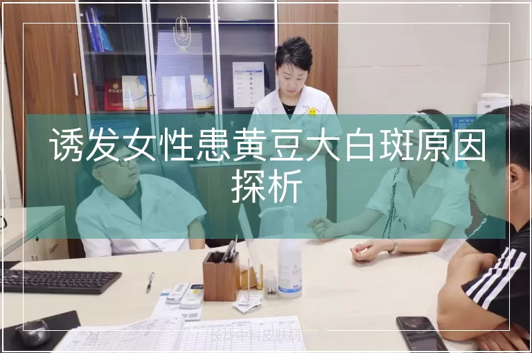 诱发女性患黄豆大白斑原因探析