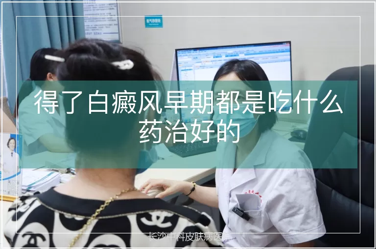 得了白癜风早期都是吃什么药治好的